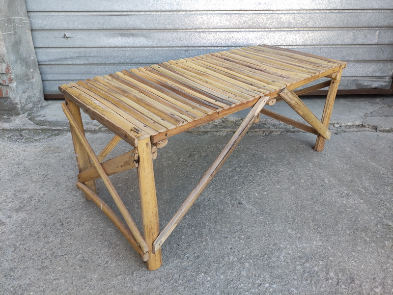 bancada mesa taburete africa palma estrecha 42x102x42 7u